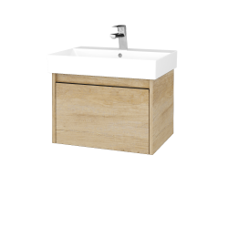 Dreja - Umývadloá skrinka BONO SZZ 60 (umývadlo Glance) umývadlo Glance - D15 Nebraska / Úchytka T33 - čierna mat / D15 Nebraska (277406J)