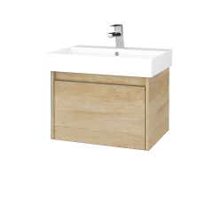 Dreja - Umývadloá skrinka BONO SZZ 60 (umývadlo Glance) umývadlo Glance - D15 Nebraska / Úchytka T34 - nerez / D15 Nebraska (277406K)