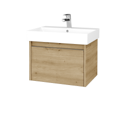 Dreja - Umývadloá skrinka BONO SZZ 60 (umývadlo Glance) umývadlo Glance - D22 Karamel / Úchytka T34 - nerez / D22 Karamel (449193K)