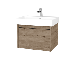 Dreja - Umývadloá skrinka BONO SZZ 60 (umývadlo Glance) umývadlo Glance - D23 Herkules / Úchytka T33 - čierna mat / D23 Herkules (449186J)