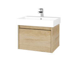 Dreja - Umývadloá skrinka BONO SZZ 60 (umývadlo Glance) umývadlo Glance - D29 Honey / Úchytka T33 - čierna mat / D29 Honey (315317J)