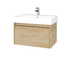 Dreja - Umývadloá skrinka BONO SZZ 70 (umývadlo Glance) umývadlo Glance - D15 Nebraska / Úchytka T33 - čierna mat / D15 Nebraska (277499J)