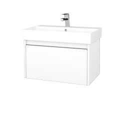 Dreja - Umývadloá skrinka BONO SZZ 70 (umývadlo Glance) umývadlo Glance - N01 Biela lesk / Úchytka T34 - nerez / N01 Biela lesk (277505K)