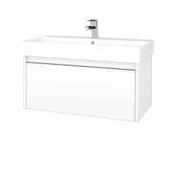 Dreja - Umývadloá skrinka BONO SZZ 85 (umývadlo Glance) umývadlo Glance - N01 Biela lesk / Úchytka T34 - nerez / N01 Biela lesk (277598K)