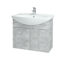 Dreja - Umývadlová skriňa TAKE IT SZD2 75 - D01 Betón / Úchytka T05 / D01 Betón (133306F)