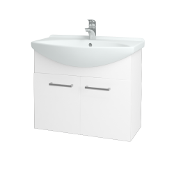 Dreja - Umývadlová skriňa TAKE IT SZD2 75 - N01 Biela lesk / Úchytka T03 / N01 Biela lesk (133597C)