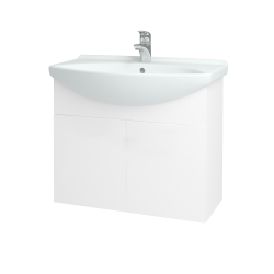 Dreja - Umývadlová skriňa TAKE IT SZD2 75 - N01 Biela lesk / Úchytka T05 / N01 Biela lesk (133597F)