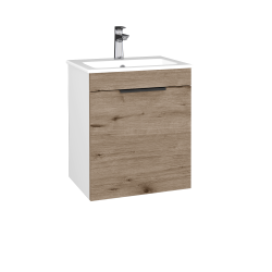 Dreja - Umývadlová skrinka BENEFIT SZD 50 (umývadlo Altero) - N01 Biela lesk / Úchytka T07 / D23 Herkules / Pravé (533045IP)