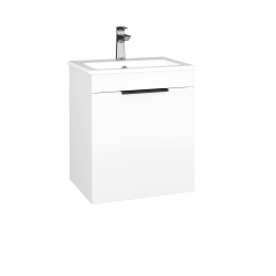 Dreja - Umývadlová skrinka BENEFIT SZD 50 (umývadlo Altero) - N01 Biela lesk / Úchytka T07 / N01 Biela lesk / Pravé (403614IP)