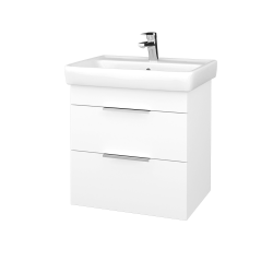 Dreja - Umývadlová skrinka BENEFIT SZZ2 60 (umývadlo Q) - N01 Biela lesk / Úchytka T05 / N01 Biela lesk (323318F)