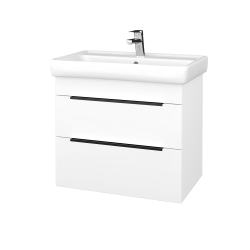 Dreja - Umývadlová skrinka BENEFIT SZZ2 70 (umývadlo Q) - N01 Biela lesk / Úchytka T07 / N01 Biela lesk (323325I)