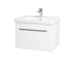 Dreja - Umývadlová skrinka BIG INN SZZ 65 - N01 Biela lesk / Úchytka T01 / L01 Biela vysoký lesk (132750A)