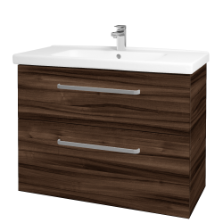 Dreja - Umývadlová skrinka BIG INN SZZ2 100 - D06 Orech / Úchytka T01 / D06 Orech (133153A)