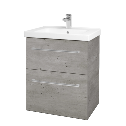 Dreja - Umývadlová skrinka BIG INN SZZ2 65 - D01 Betón / Úchytka T03 / D01 Betón (121679C)