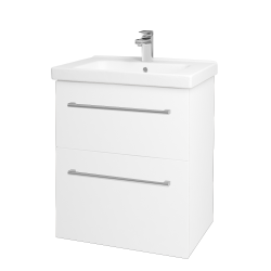 Dreja - Umývadlová skrinka BIG INN SZZ2 65 - N01 Biela lesk / Úchytka T03 / L01 Biela vysoký lesk (133177C)