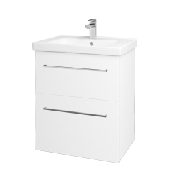 Dreja - Umývadlová skrinka BIG INN SZZ2 65 - N01 Biela lesk / Úchytka T04 / L01 Biela vysoký lesk (133177E)