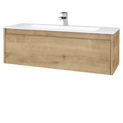 Dreja - Umývadlová skrinka BONO SZZ 120 (umývadlo Pura s 1 otvorom pre batériu) - D09 Arlington / Úchytka T34 - nerez / D09 Arlington (402297K)