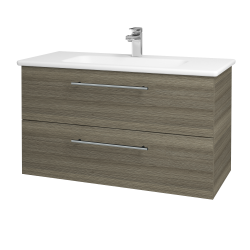 Dreja - Umývadlová skrinka GIO SZZ2 100 - D03 Cafe / Úchytka T02 / D03 Cafe (130640B)