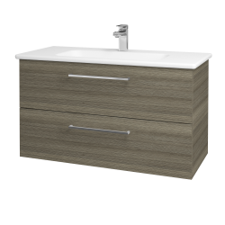 Dreja - Umývadlová skrinka GIO SZZ2 100 - D03 Cafe / Úchytka T04 / D03 Cafe (130640E)