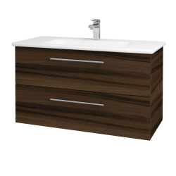 Dreja - Umývadlová skrinka GIO SZZ2 100 - D06 Orech / Úchytka T02 / D06 Orech (130671B)