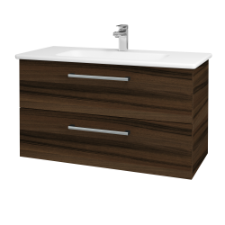 Dreja - Umývadlová skrinka GIO SZZ2 100 - D06 Orech / Úchytka T03 / D06 Orech (130671C)