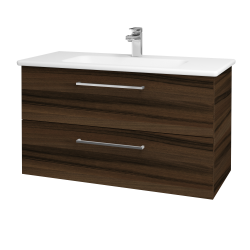 Dreja - Umývadlová skrinka GIO SZZ2 100 - D06 Orech / Úchytka T04 / D06 Orech (130671E)