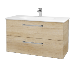 Dreja - Umývadlová skrinka GIO SZZ2 100 - D15 Nebraska / Úchytka T03 / D15 Nebraska (173760C)