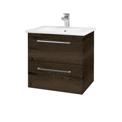 Dreja - Umývadlová skrinka GIO SZZ2 60 - D21 Tobacco / Úchytka T04 / D21 Tobacco (277192E)