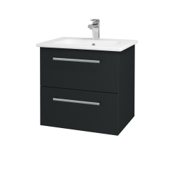 Dreja - Umývadlová skrinka GIO SZZ2 60 - L03 Antracit vysoký lesk / Úchytka T03 / L03 Antracit vysoký lesk (82973C)