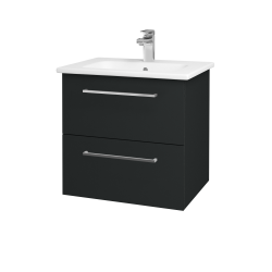 Dreja - Umývadlová skrinka GIO SZZ2 60 - L03 Antracit vysoký lesk / Úchytka T04 / L03 Antracit vysoký lesk (82973E)