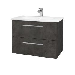 Dreja - Umývadlová skrinka GIO SZZ2 80 - D16  Tmavý betón / Úchytka T03 / D16 Tmavý betón (202149C)