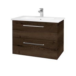 Dreja - Umývadlová skrinka GIO SZZ2 80 - D21 Tobacco / Úchytka T04 / D21 Tobacco (277239E)