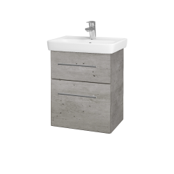 Dreja - Umývadlová skrinka GO SZZ2 50 - D01 Betón / Úchytka T02 / D01 Betón (148058B)