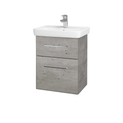 Dreja - Umývadlová skrinka GO SZZ2 50 - D01 Betón / Úchytka T04 / D01 Betón (148058E)