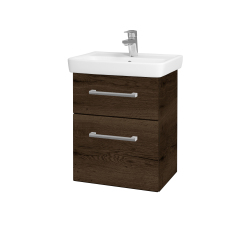 Dreja - Umývadlová skrinka GO SZZ2 50 - D21 Tobacco / Úchytka T03 / D21 Tobacco (278816C)