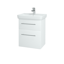 Dreja - Umývadlová skrinka GO SZZ2 50 - N01 Biela lesk / Úchytka T02 / L01 Biela vysoký lesk (20685B)