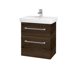 Dreja - Umývadlová skrinka GO SZZ2 55 - D21 Tobacco / Úchytka T03 / D21 Tobacco (278854C)