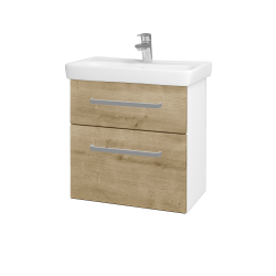 Dreja - Umývadlová skrinka GO SZZ2 60 - N01 Biela lesk / Úchytka T01 / D09 Arlington (148621A)