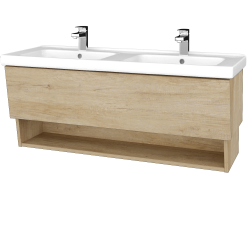 Dreja - Umývadlová skrinka INVENCE SZZO 125 (dvojumývadlo Harmonia) - D15 Nebraska / D15 Nebraska (184063)