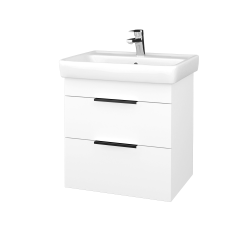 Dreja - Umývadlová skrinka PROJECT BENEFIT SZZ2 60 - N01 Biela lesk / Úchytka T07 / N01 Biela lesk (323318I)