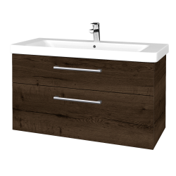 Dreja - Umývadlová skrinka Q MAX SZZ2 105 - D21 Tobacco / Úchytka T03 / D21 Tobacco (332082C)