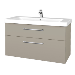 Dreja - Umývadlová skrinka Q MAX SZZ2 105 - L04 Béžová vysoký lesk / Úchytka T03 / L04 Béžová vysoký lesk (331801C)