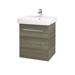 Dreja - Umývadlová skrinka Q MAX SZZ2 55 - D03 Cafe / Úchytka T04 / D03 Cafe (68434E)