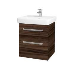Dreja - Umývadlová skrinka Q MAX SZZ2 55 - D06 Orech / Úchytka T01 / D06 Orech (61299A)