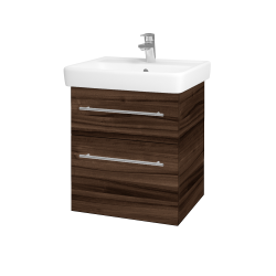 Dreja - Umývadlová skrinka Q MAX SZZ2 55 - D06 Orech / Úchytka T02 / D06 Orech (61299B)