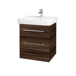 Dreja - Umývadlová skrinka Q MAX SZZ2 55 - D06 Orech / Úchytka T04 / D06 Orech (61299E)
