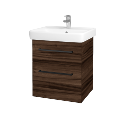 Dreja - Umývadlová skrinka Q MAX SZZ2 55 - D06 Orech / Úchytka T06 / D06 Orech (61299H)