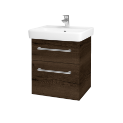 Dreja - Umývadlová skrinka Q MAX SZZ2 55 - D21 Tobacco / Úchytka T03 / D21 Tobacco (275587C)