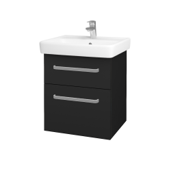 Dreja - Umývadlová skrinka Q MAX SZZ2 55 - L03 Antracit vysoký lesk / Úchytka T01 / L03 Antracit vysoký lesk (60360A)