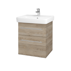 Dreja - Umývadlová skrinka Q MAX SZZ2 55 (umyvadlo Q) - D17 Colorado / Úchytka T02 / D17 Colorado (197995B)